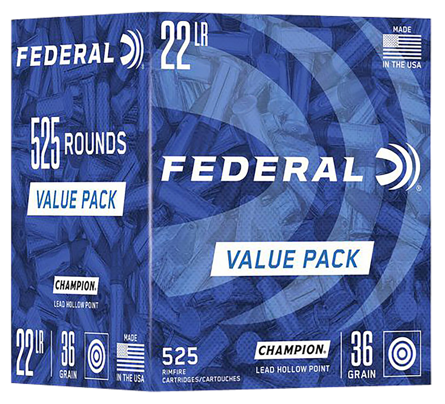 eral Lead Hollow Point 22 Long Rifle 36 Grain 525 Round Brick 747 Ammo