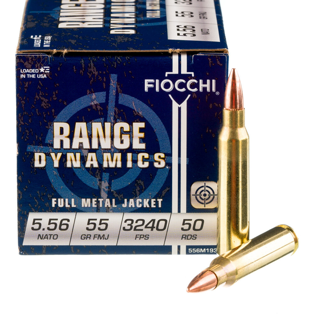 cchi Range Dynamics 5.56mm NATO M193 55 Grain Full Metal Jacket Boat Tail(FMJBT) Ammo