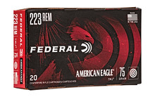 eral American Eagle 223 Rem 75Gr Total Metal Jacket 20 Round Box AE223T75 Ammo