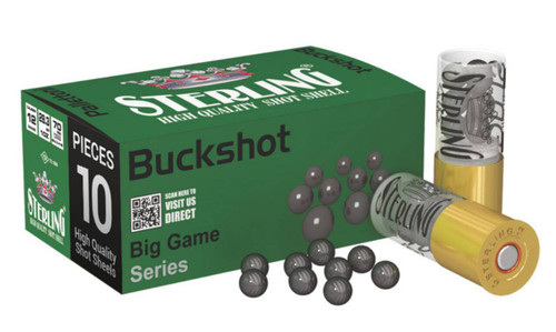 rling Shotshell 9 Pellet 12 Gauge 2.75 00 Buck Buckshot 10 200 SRL8698779949730 Ammo