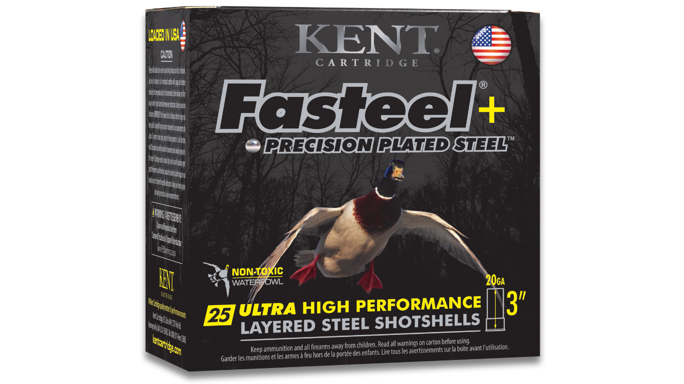 t Cartridge K203FSP282X4 Fasteel 20 Gauge 3 1 Oz 2/4 Shot 25 Per Box/ 10 Case Ammo