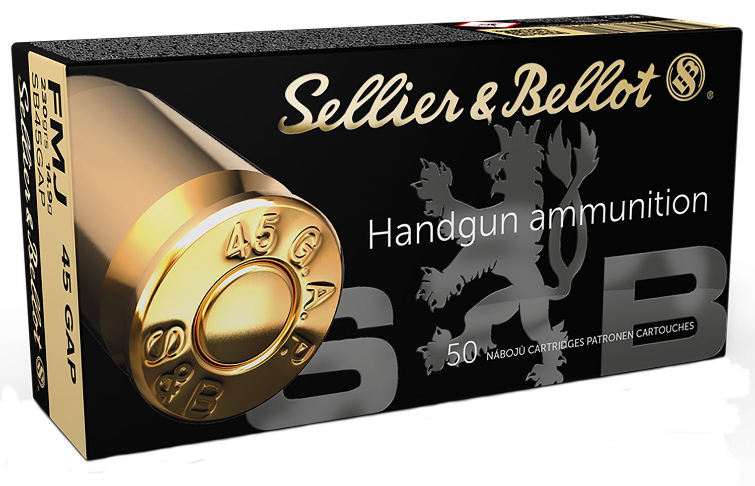 lier & Bellot SB45GAP Handgun 45GAP 230gr Full Metal Jacket 50 Per Box/20 Case Ammo